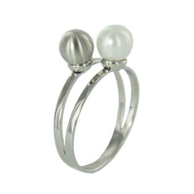 Skagen Damen Ring silber Perlen JRSW020 S6 Gr. 52 (16,5) NEU