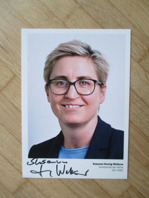 Vorsitzende der Partei Die Linke Susanne Hennig-Wellsow - handsigniertes Autogramm!!!