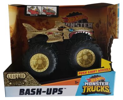 Mattel Hot Wheels GCF98 - Monster Truck 1:64, BASH-UPS Leopard Shark Actioncar f