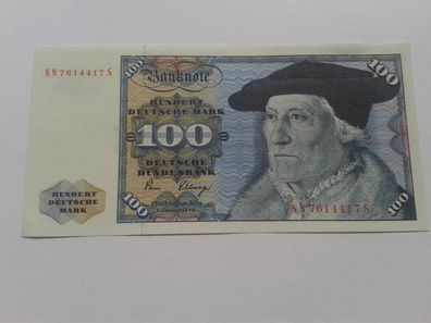 Original 100 Mark 1980 Banknote 100 D-Mark Deutsche Bundesbank unc. bankfrisch NN...