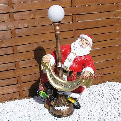 Weihnachtsmann Laterne Deko Winter Advent Aufstellfigur Dekoration Nikolaus Winter