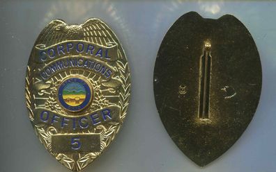 Polizei Brustabzeichen USA Ohio Communication Officer Göde Replik (zu48)
