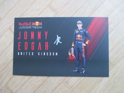 Red Bull Junior Team - Jonny Edgar - handsigniertes Autogramm!!