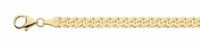 Damen Silberschmuck vergoldet Flach Panzer Halskette 45 cm * 72992 *