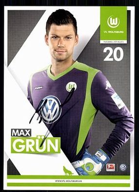 Max Grün VFL Wolfsburg 2014-15 Original Signiert + A 87214