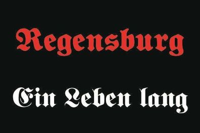 Fahne Flagge Regensburg Ein Leben lang Premiumqualität