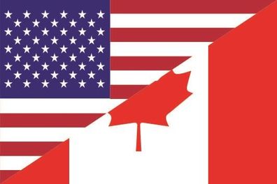Fahne Flagge USA-Kanada Premiumqualität