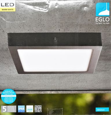 EGLO LED Außen-Deckenlampe Argolis, 1 flammige Außenleuchte für Wand und Decke