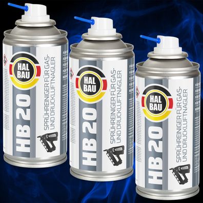 Reinigungsspray für Gasnagler Druckluftnagler 150ml 3x für Tacker HB20