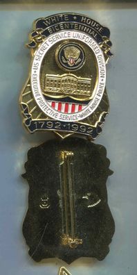 Polizei Brustabzeichen USA White House Bicentanial 50 mm Göde Replik (zu54)