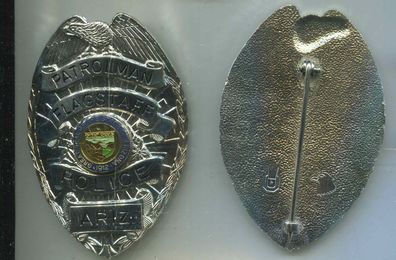 Polizei Brustabzeichen USA Flagstaff Police Patrolmanl Göde Replik (zu137)