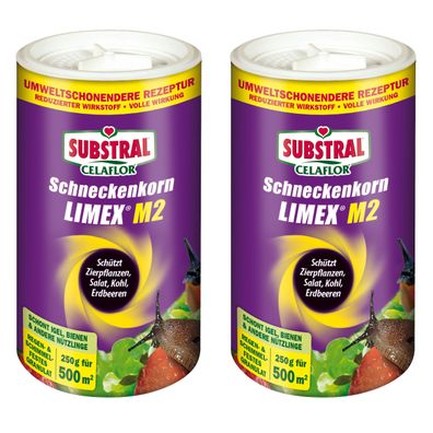 Sparset: 2 x Substral® Celaflor® Schneckenkorn Limex® M2, 250 g