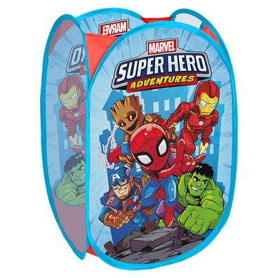 Seven Polska 9529 Marvel Avengers Pop-Up Toy Organizer Aufbewahrung Box Heroes