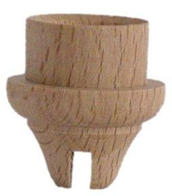 Lichtertülle geschlitzt, Ø 17 mm - H 31 mm - Nut 4 mm