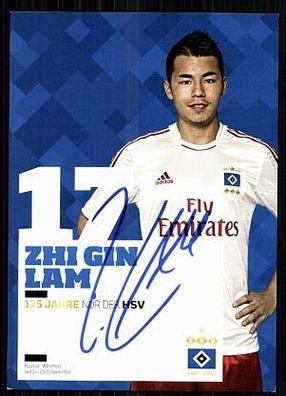 Zhi Gin Lam Hamburger SV 2012-13 Original Signiert + A 87566