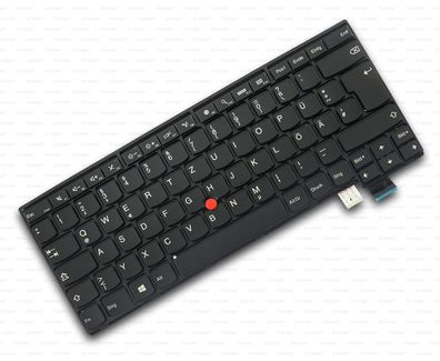 Tastatur DE Schwarz mit Rahmen inkl. Pointer für Lenovo ThinkPad T460S 20F9 T460S ...