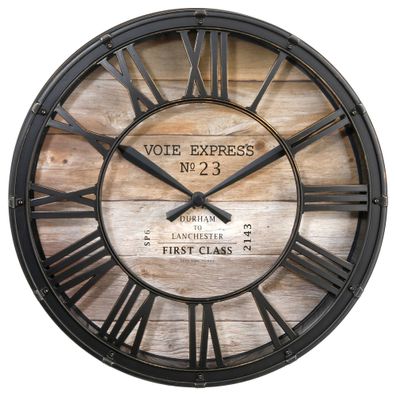 Wanduhr Vintage, Uhr, Wohnuhr Ø 39 cm