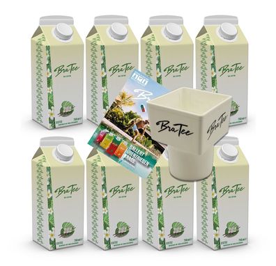 Capital BraTee Bali Edition 8er Set Special Eistee je 750ml + Gratis Getränkehalter