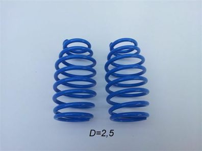 Lauterbacher barrel-spring for Mecatech + Lauterbacher bigbore-shocks blue