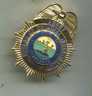 Polizei Brustabzeichen USA TennesdseeBoCI Göde Replik (zu95)