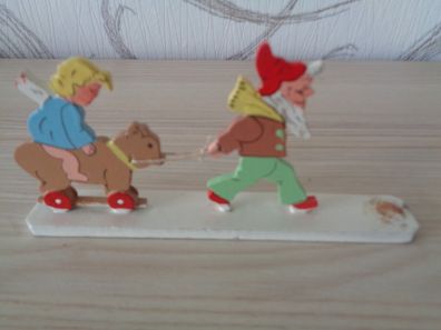 Flachfigur -Zwerg mit Engel
