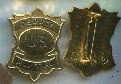 Polizei Brustabzeichen USA United States Deputy Marshal Göde Replik (zu102)