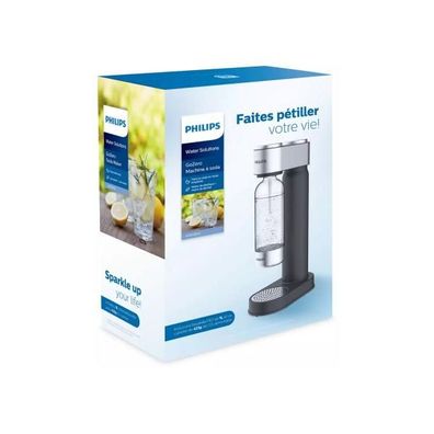 Philips ADD4902BK Wassersprudler, 1 L, BPA-frei, mattschwarz