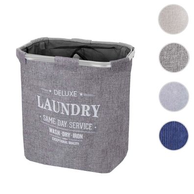 Wäschesammler HWC-C34, Laundry Wäschebehälter mit Netz, 56x49x30cm 82l