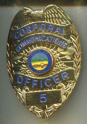 Polizei Brustabzeichen USA State of Ohio Communication Göde Replik (zu109)