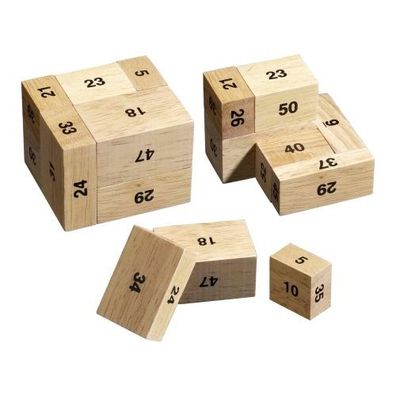 100er Kiste - 9 Puzzleteile - Denkspiel - Knobelspiel - Geduldspiel