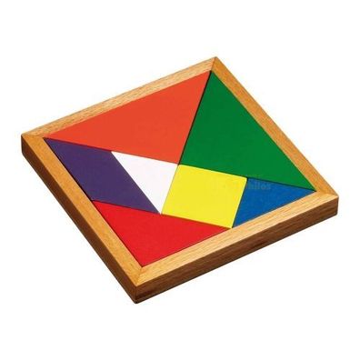 Tangram - 7 Puzzleteile - Denkspiel - Knobelspiel - Geduldspiel