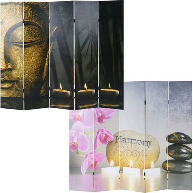 Foto-Paravent Buddha, Paravent Raumteiler Trennwand