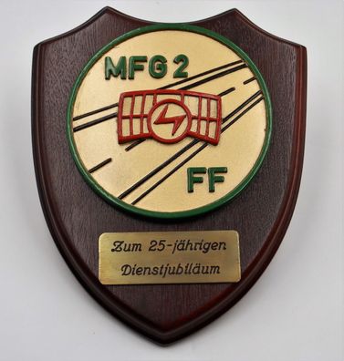 MFG 2 FF Wappen 25-jähriges Jubiläum - Marine Tafel Militaria #V2