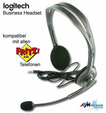 Headset für AVM Fritz!Fon passend FritzFon C5, Fritz!Fon C6, Fritztelefon C4