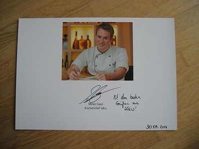 Sternekoch Mirko Gaul - handsigniertes Autogramm!!!