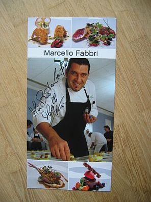 Sternekoch Marcello Fabbri - handsigniertes Autogramm!!!