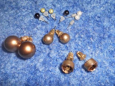 Ohrringe / Ohrstecker-Perlen 6 Paar verschiedene Größen