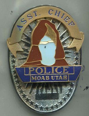 Polizei Brustabzeichen USA Moab Utah Tribel Police Göde Replik (zu143)
