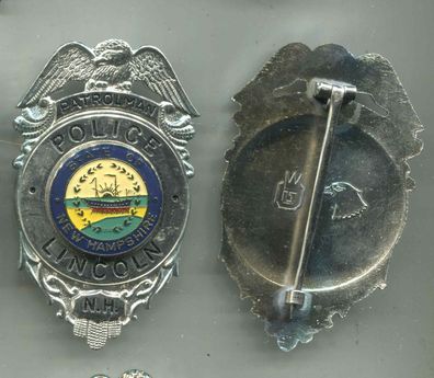 Polizei Brustabzeichen USA Licoln Police Göde Replik (zu144)