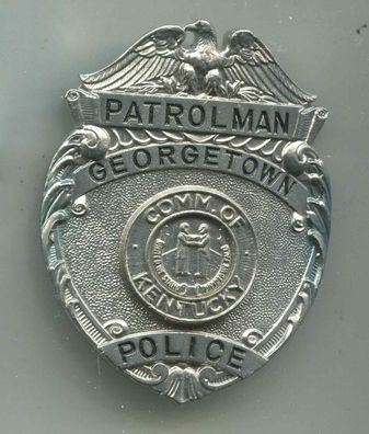 Polizei Brustabzeichen USA Georgstown Police Göde Replik (zu147)