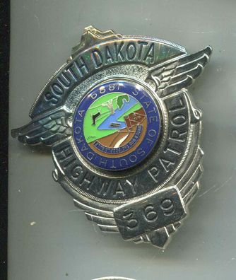 Polizei Brustabzeichen USA South Dakota Highway Patrol Göde Replik (zu162)