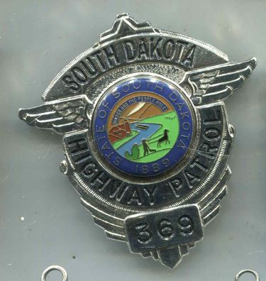 Polizei Brustabzeichen USA South Dakota Highway Patrol Göde Replik (zu163)
