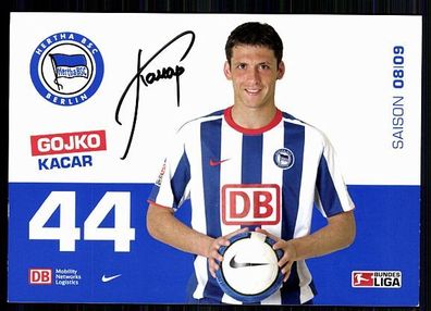Gojko Kacar Hertha BSC Berlin 2008-09 Original Signiert + A 87687