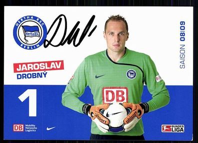 Jaroslav Drobny Hertha BSC Berlin 2008-09 Original Signiert + A 87668