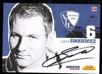 Lukas Sinkewicz VFL Bochum 2013-14 Original Signiert + A 87611