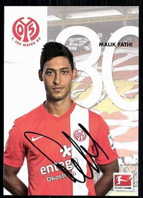 Malik Fathi FSV Mainz 05 2013-14 Original Signiert + A 87652