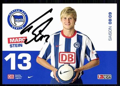 Marc Stein Hertha BSC Berlin 2008-09 Original Signiert + A 87677