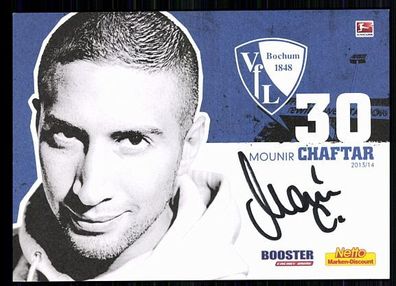 Mounir Chaftar VFL Bochum 2013-14 Original Signiert + A 87633