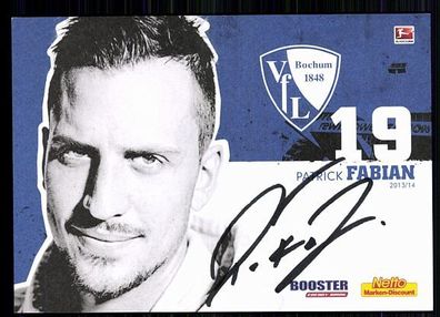Patrick Fabian VFL Bochum 2013-14 Original Signiert + A 87624