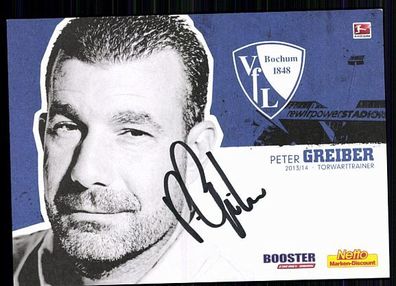 Peter Greiber VFL Bochum 2013-14 Original Signiert + A 87641